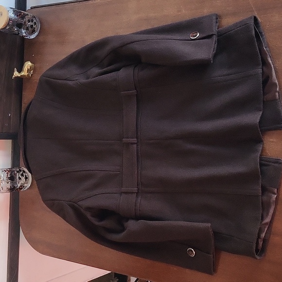 - Cleo brown size 2 wool pea coat - Picture 11 of 17